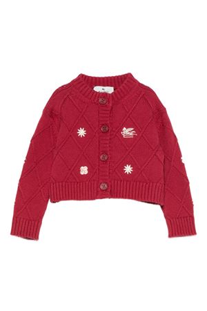 cardigan in cotone rosso ETRO KIDS | GX9010Z1376416